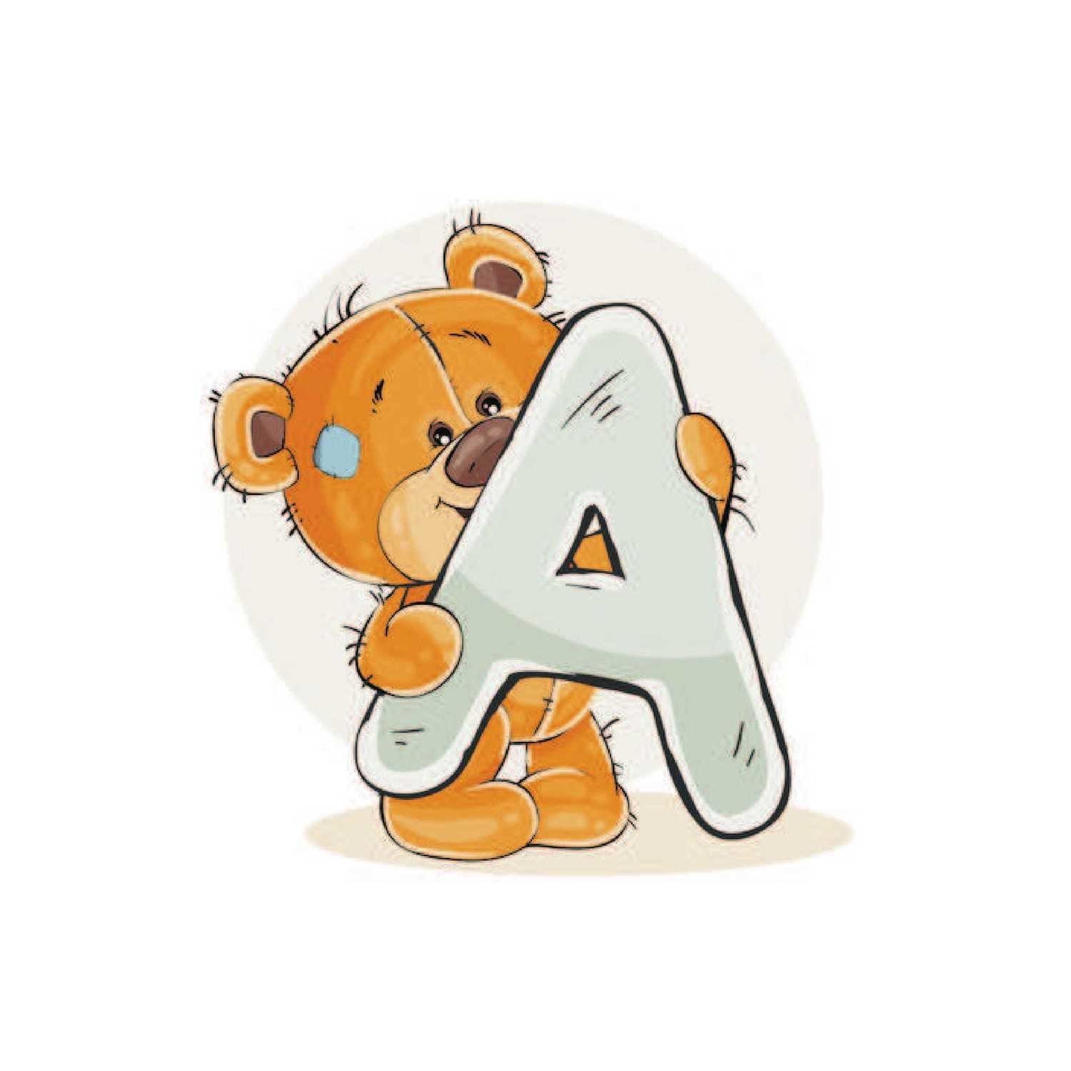 Teddy Bear Letters Canvas Print - Image 2